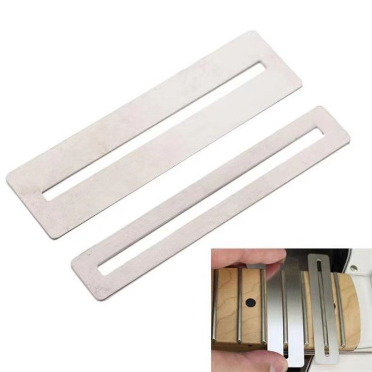 2Pcs Guitar Fingerboard Guards Stainless Steel Guitar Fingerboard Protector (Wide+Narrow)