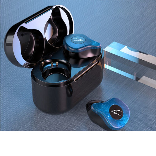 SABBAT X12 Pro TWS Sports Headset Wireless Bluetooth-compatible Earphones HiFi Sound Headphones with Portable Charging Case - Midnight