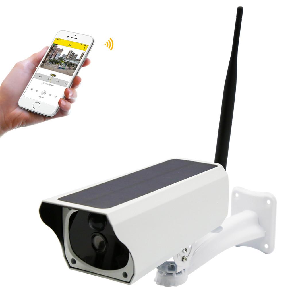 Solar Camera Security Wireless WiFi Remote Control IP67 Waterproof 1080P 2MP 10M IR Night Vision 32GB SD Card Cloud Storage