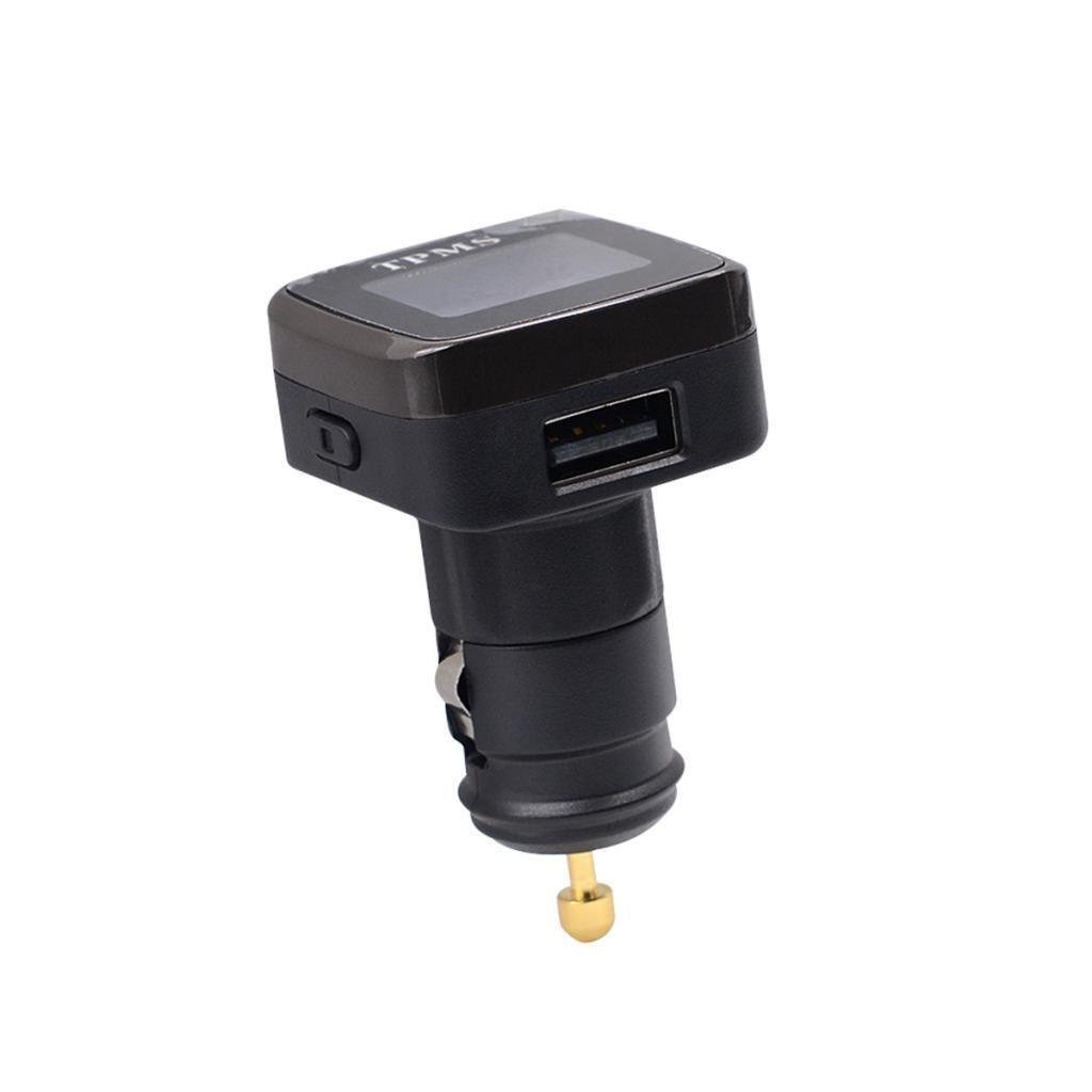 Car TPMS Real Time HD Color Display Tire Tyre Pressure Temp Monitor System + Sensors Cigarette Lighter