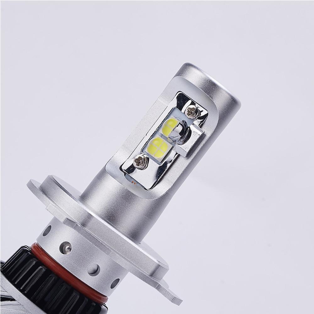 2 Pieces 6000LM 40W High Power XHP50 LED H4 Headlight High Low Beam Bulbs White 6500K