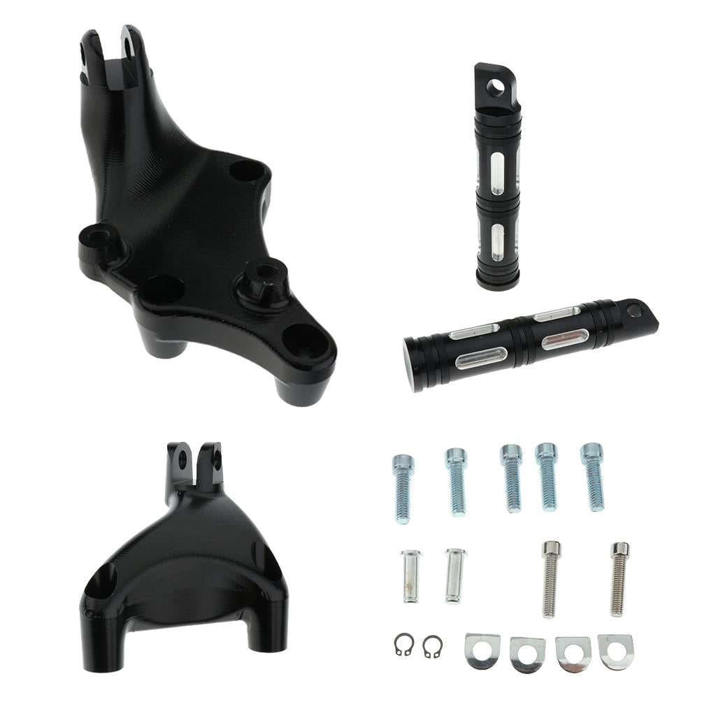 Rear Foot Pegs Foot Rest Pedal Kit for Harley Sportster XL883 1200N X48