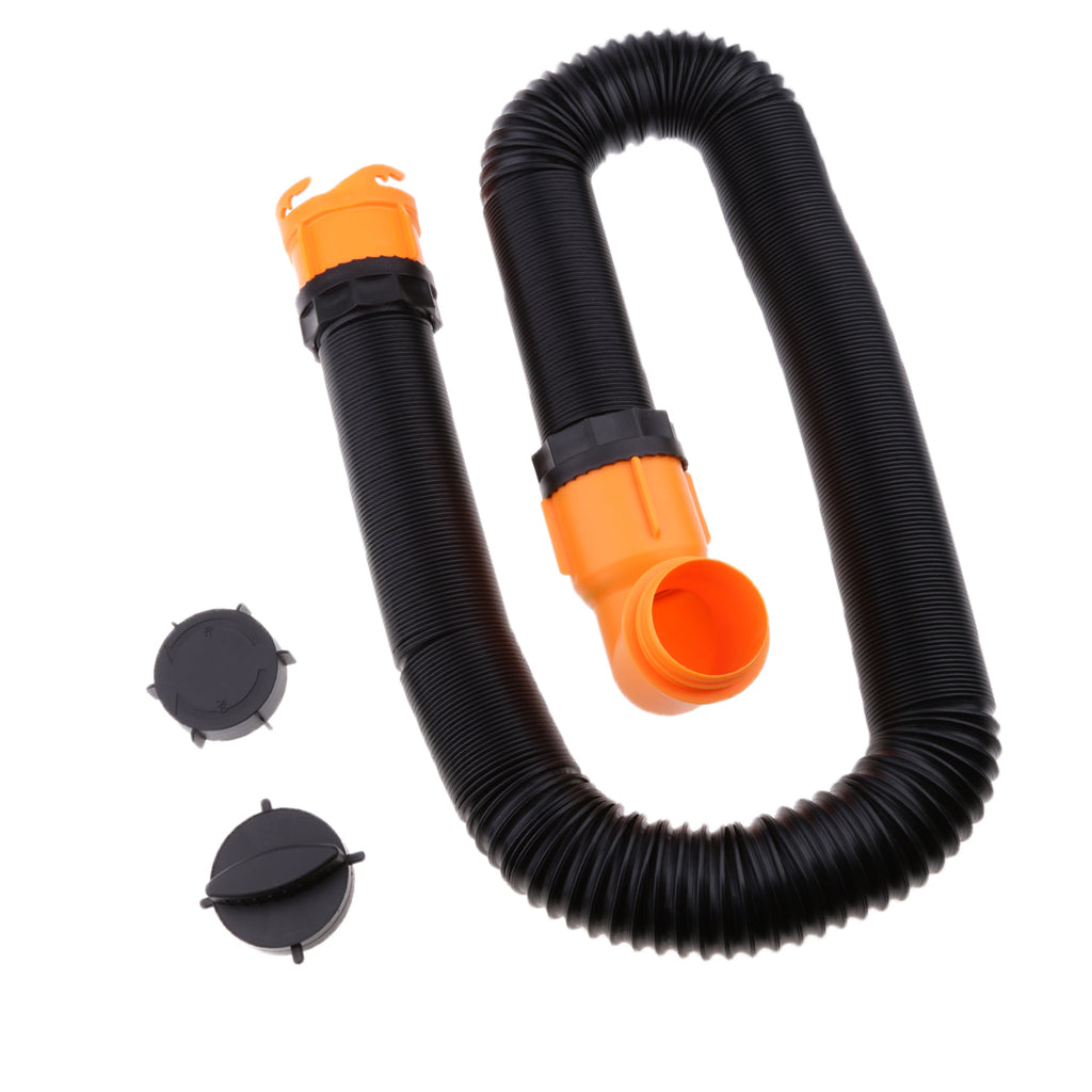 51'' New RV Sewer Hose Kit Swivel Fitting Camper Trailer Waste Accessory Conversion Kit