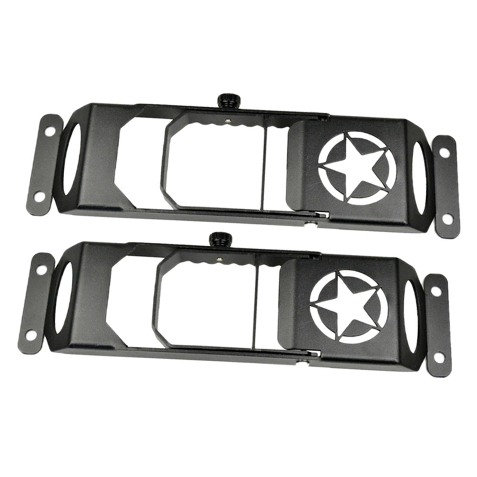 2Pcs Folding Door Hinge Steps Metal Foot Pedal Peg For Jeep Wrangler JK