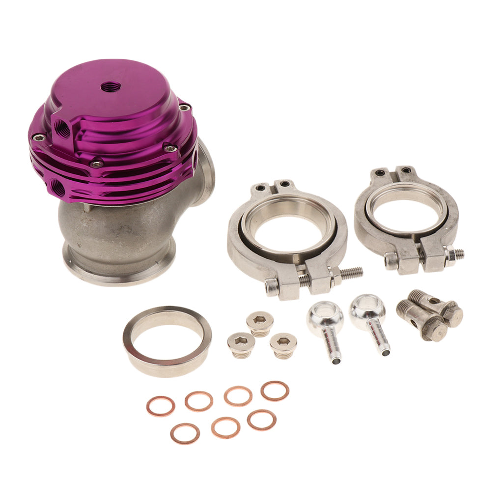 38mm Wastegate Aluminum Top Steel External Waste Gate Universal Purple