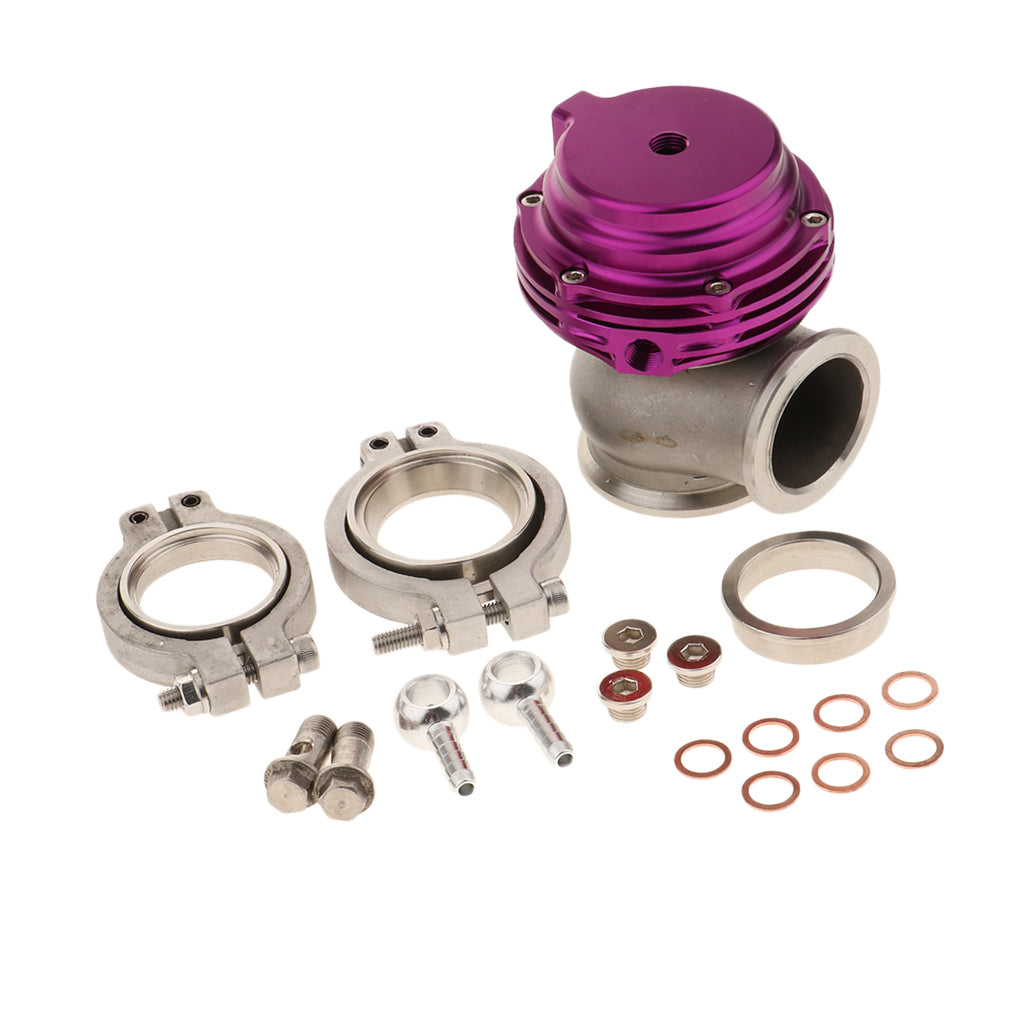 38mm Wastegate Aluminum Top Steel External Waste Gate Universal Purple