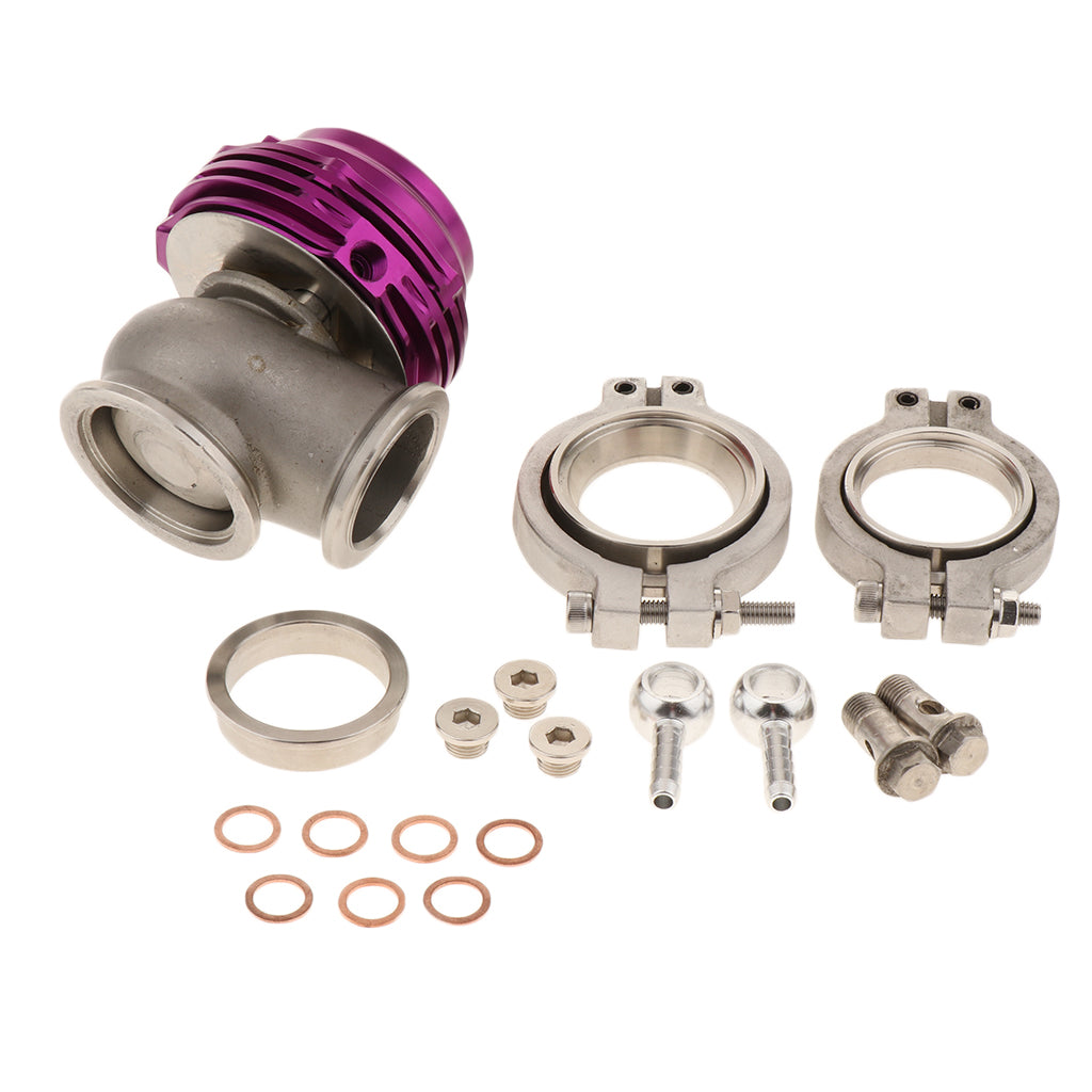 38mm Wastegate Aluminum Top Steel External Waste Gate Universal Purple