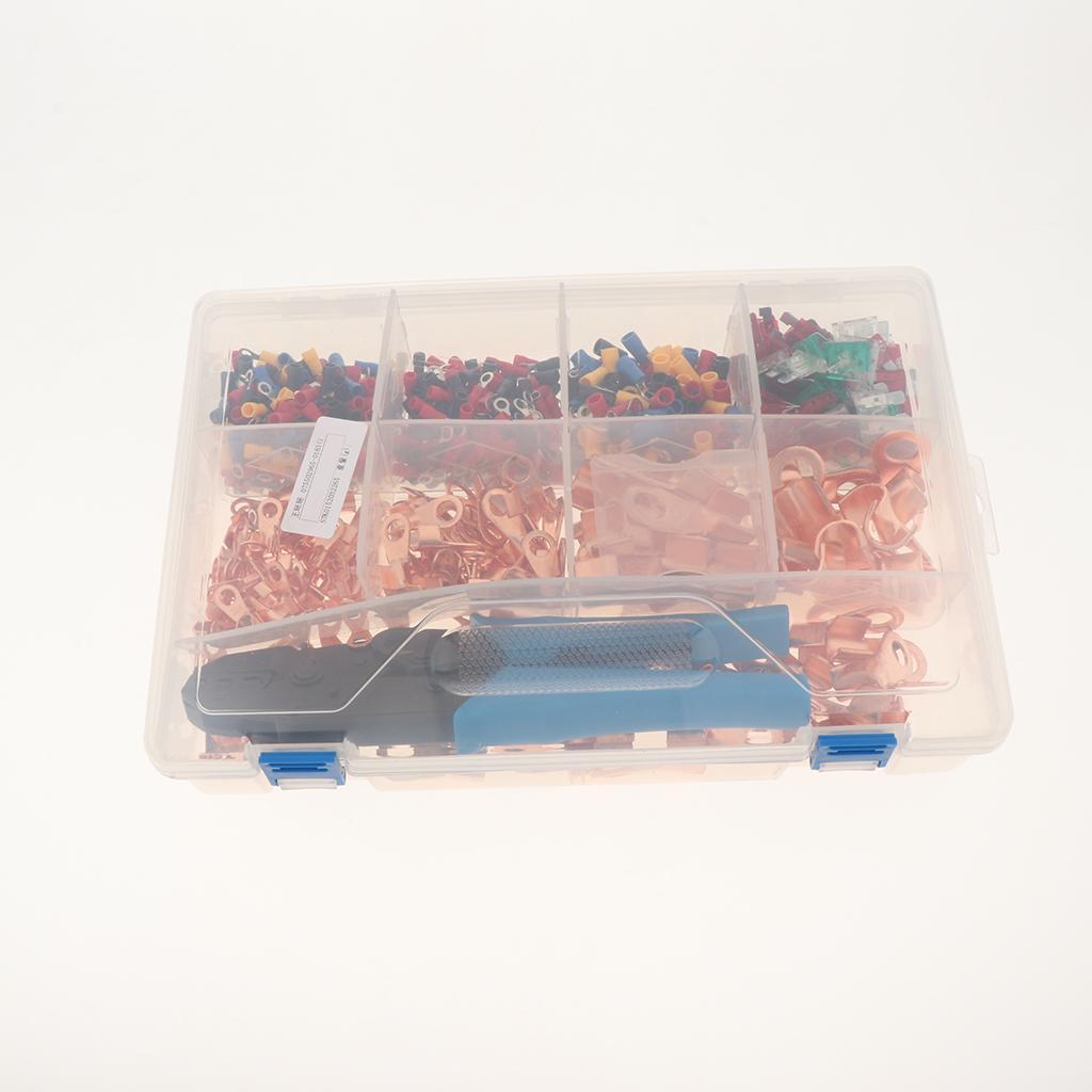 290 Pieces Marine Automotive Terminals Open Copper Crimp Joint & Blade Fuse