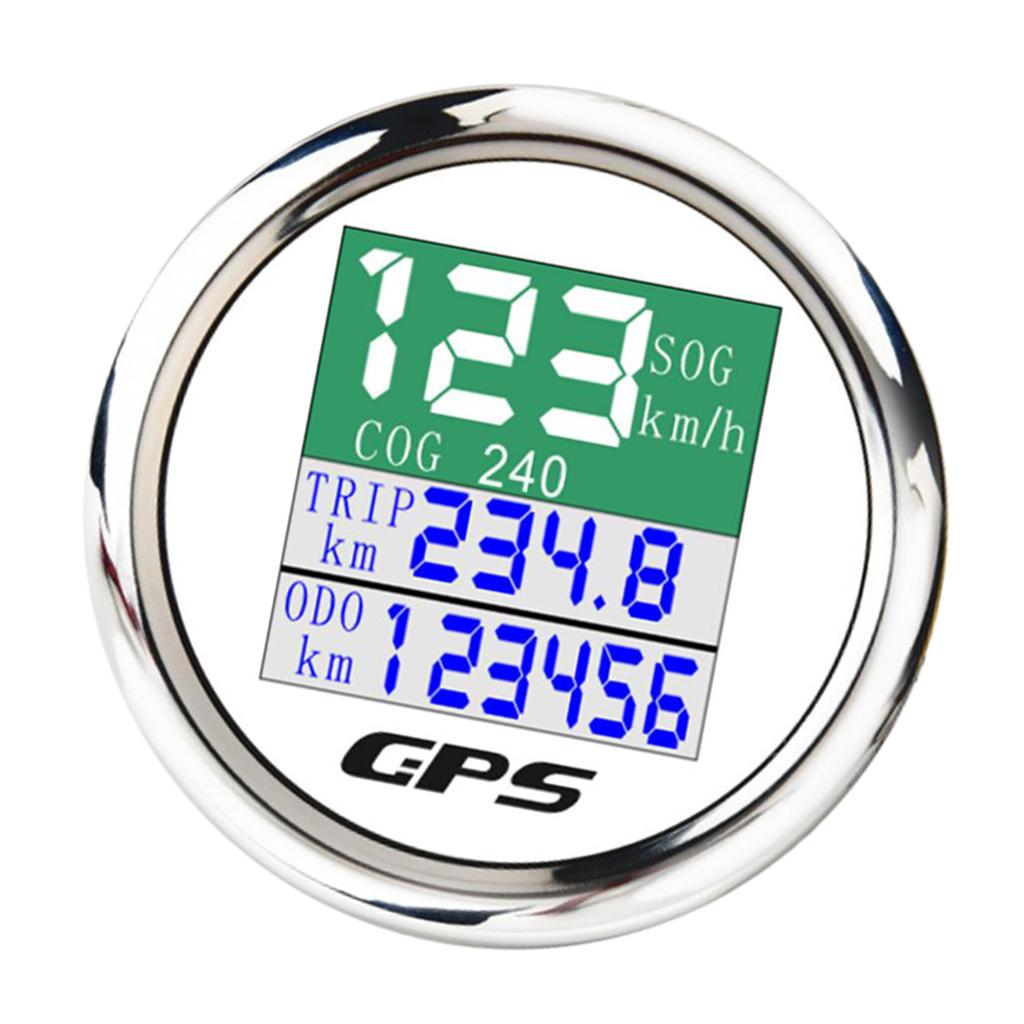 TFT GPS 52 mm 12V  Car RPM 10000K Tachometer Meter Gauge TFT Screen  White