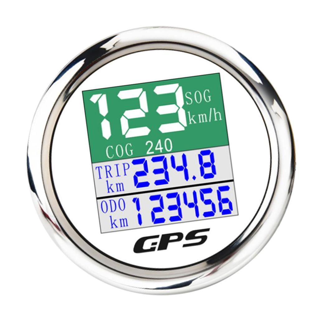 TFT GPS 52 mm 12V  Car RPM 10000K Tachometer Meter Gauge TFT Screen  White