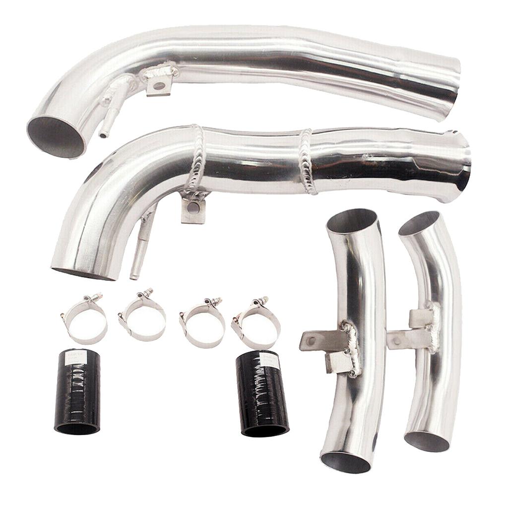 For 2.7L Audi RS4 RS6 B5 A6 Allroad Turbo Inlet Pipes Silver S4 K04 B5S4 2.7