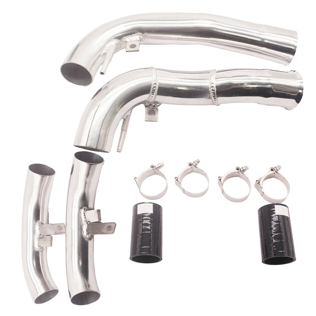 For 2.7L Audi RS4 RS6 B5 A6 Allroad Turbo Inlet Pipes Silver S4 K04 B5S4 2.7