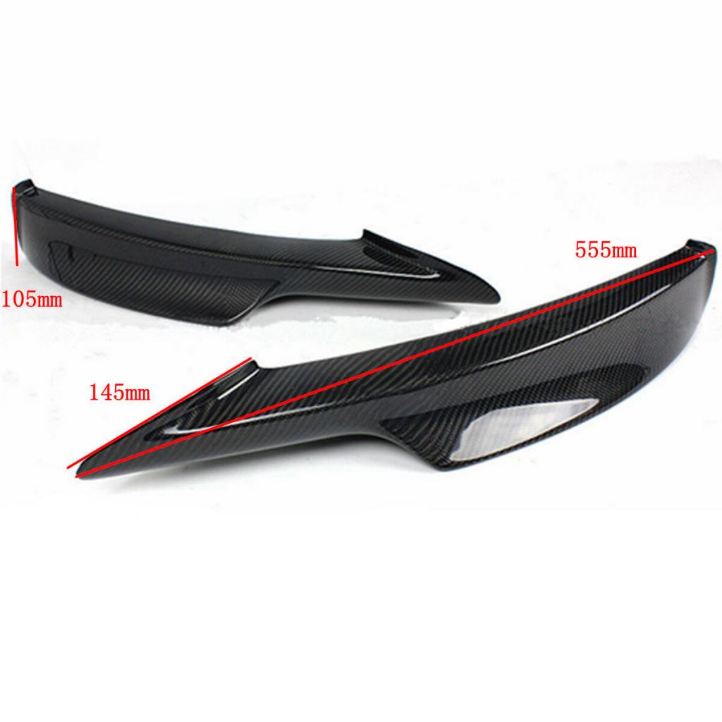 2x Carbon Fiber Front Bumper Splitter Lip For BMW E90 335i 328i LCI M-Tech