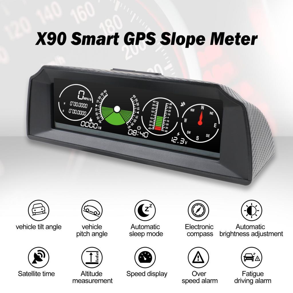 x90 Smart GPS Inclinometer Altimeter Compass 4x4 Digital