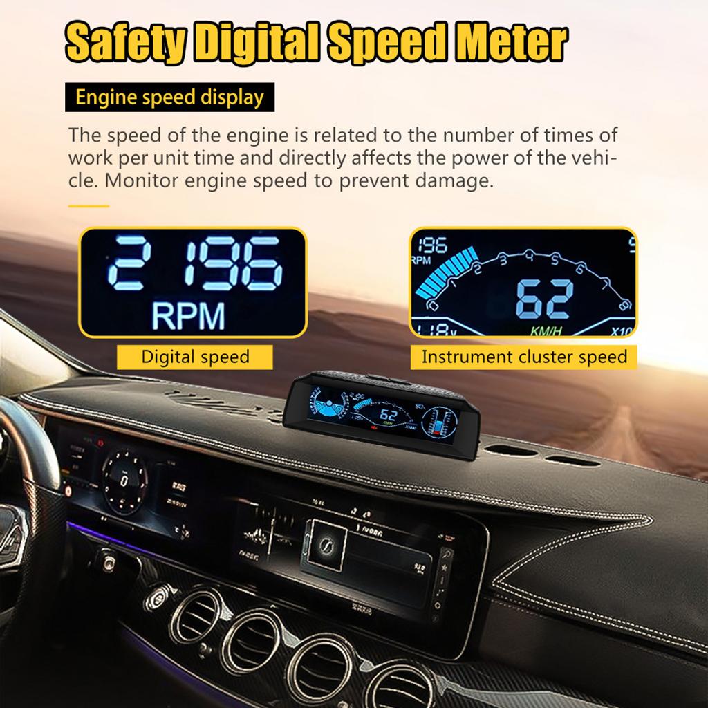 x90 Smart OBD Inclinometer Altimeter Compass 4x4 Digital