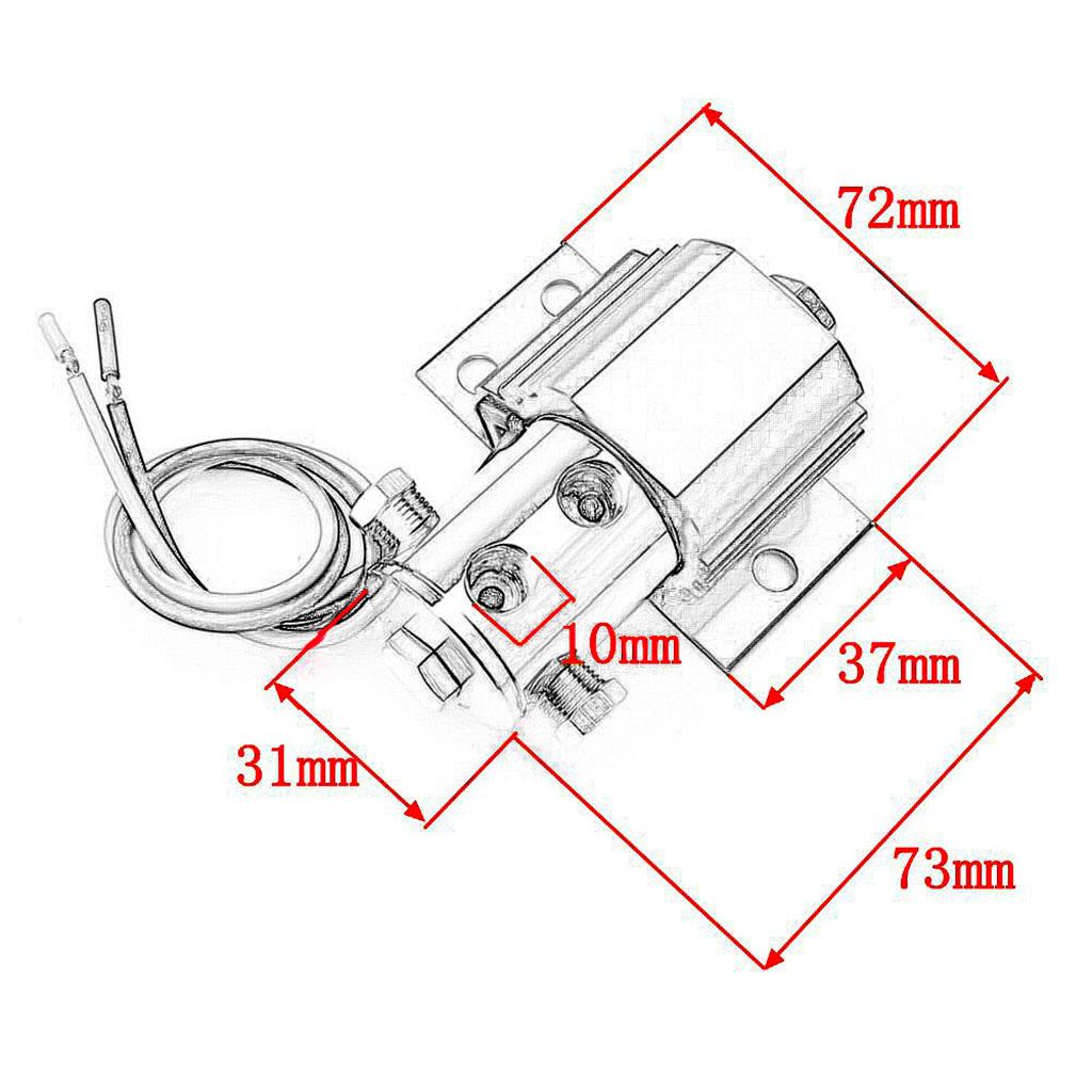 Universal Brake Line Lock Kit Heavy Duty Type Roll Control Line Lock Black