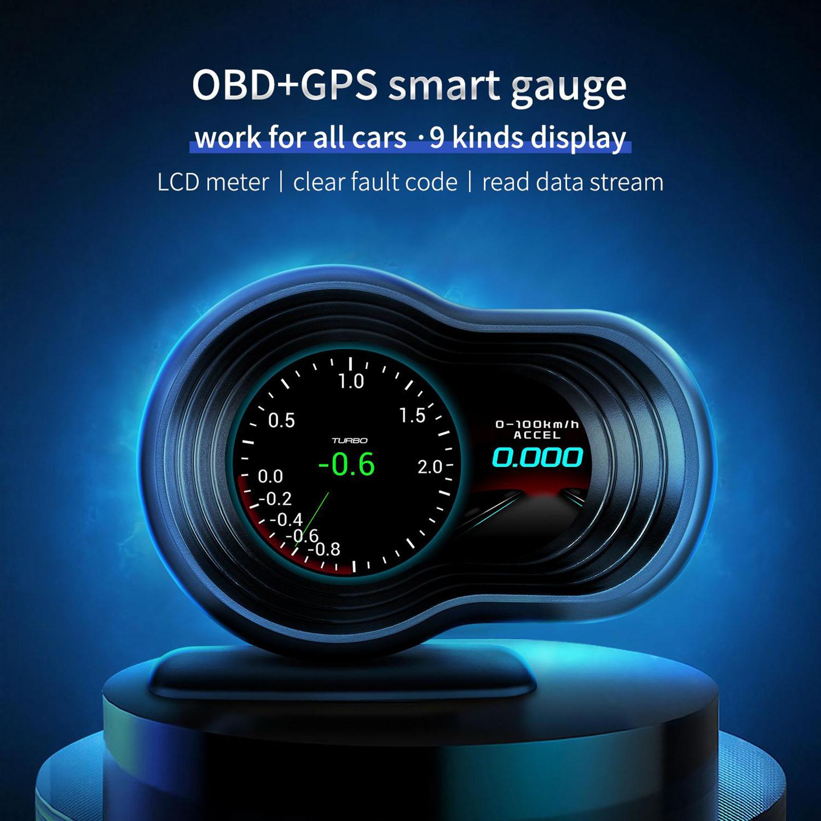 F9 Head up Display Car Hud Display Water Temperature Voltage Speedometer