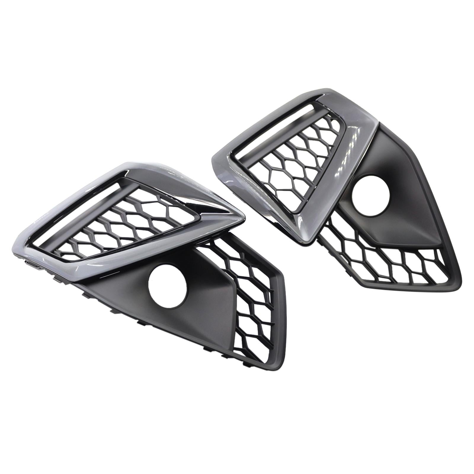 Pair of Fog Lamp Grille Accessories for Audi S4 A4 20-2022 8W0807682Amt94