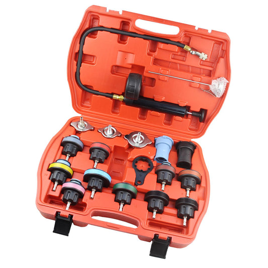 18Pcs Radiator Pressure Tester Tool Kit Universal for Most Car Vehicle