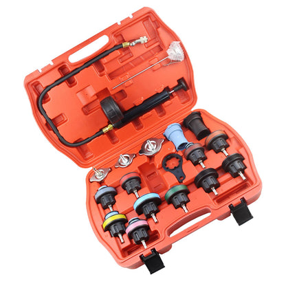 18Pcs Radiator Pressure Tester Tool Kit Universal for Most Car Vehicle