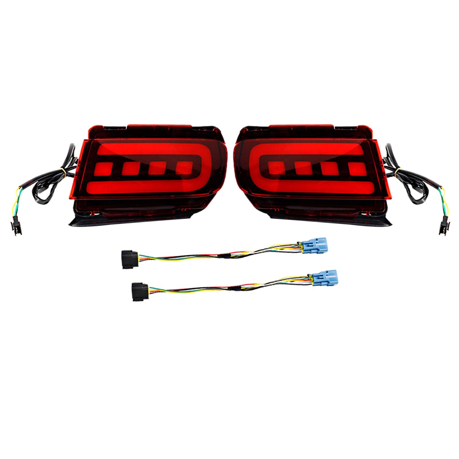 2x LED Bumper Reflector Lights Fit for Toyota Land Cruiser Prado 150 Red