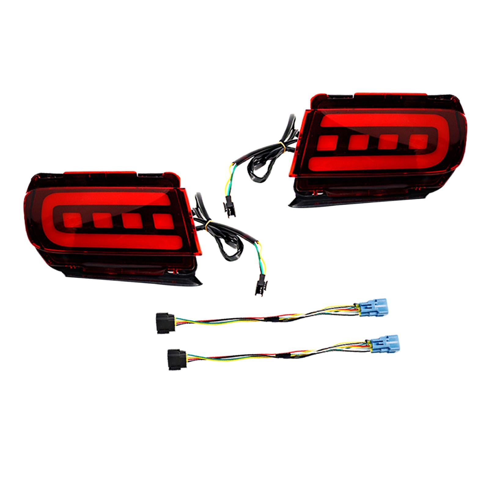 2x LED Bumper Reflector Lights Fit for Toyota Land Cruiser Prado 150 Red