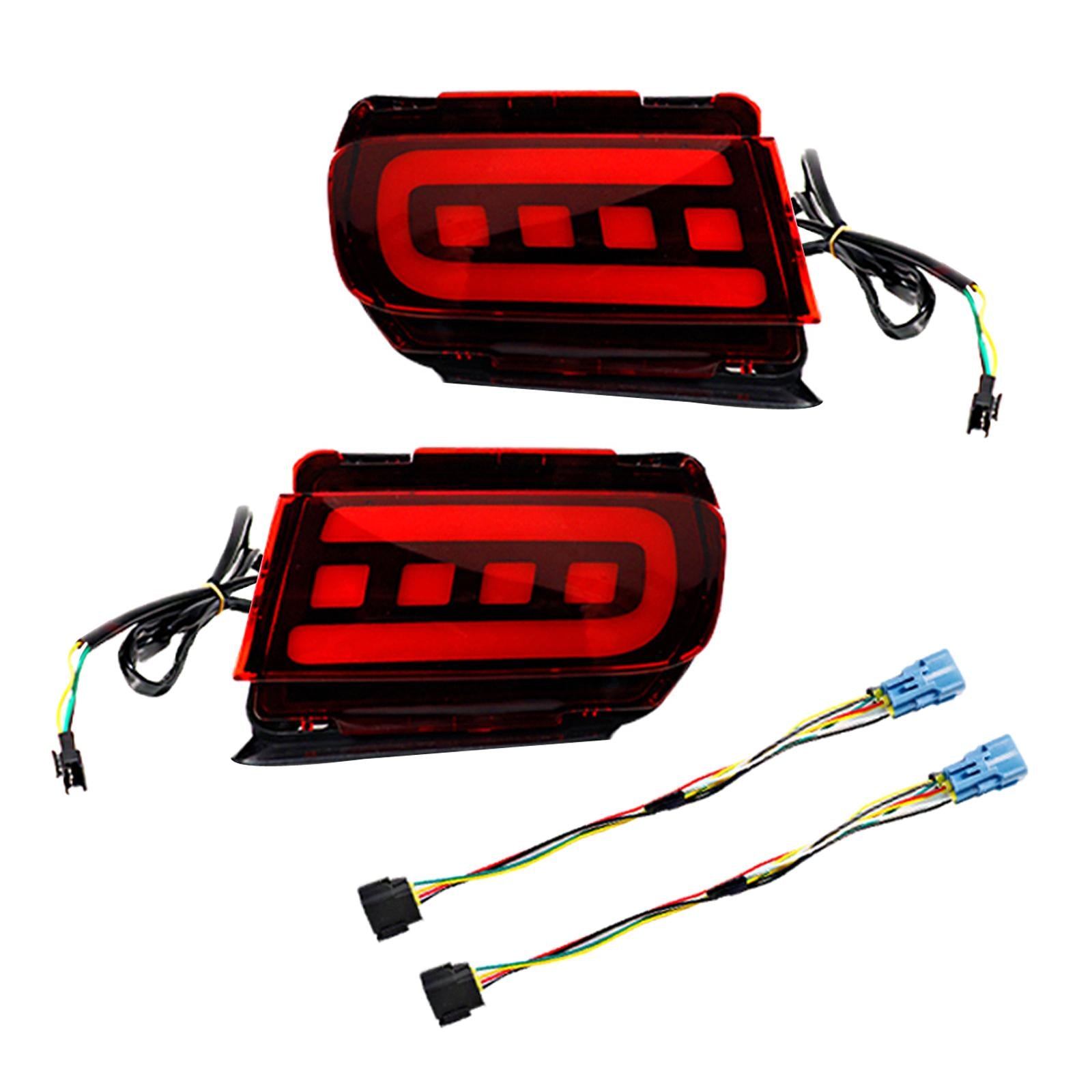 2x LED Bumper Reflector Lights Fit for Toyota Land Cruiser Prado 150 Red