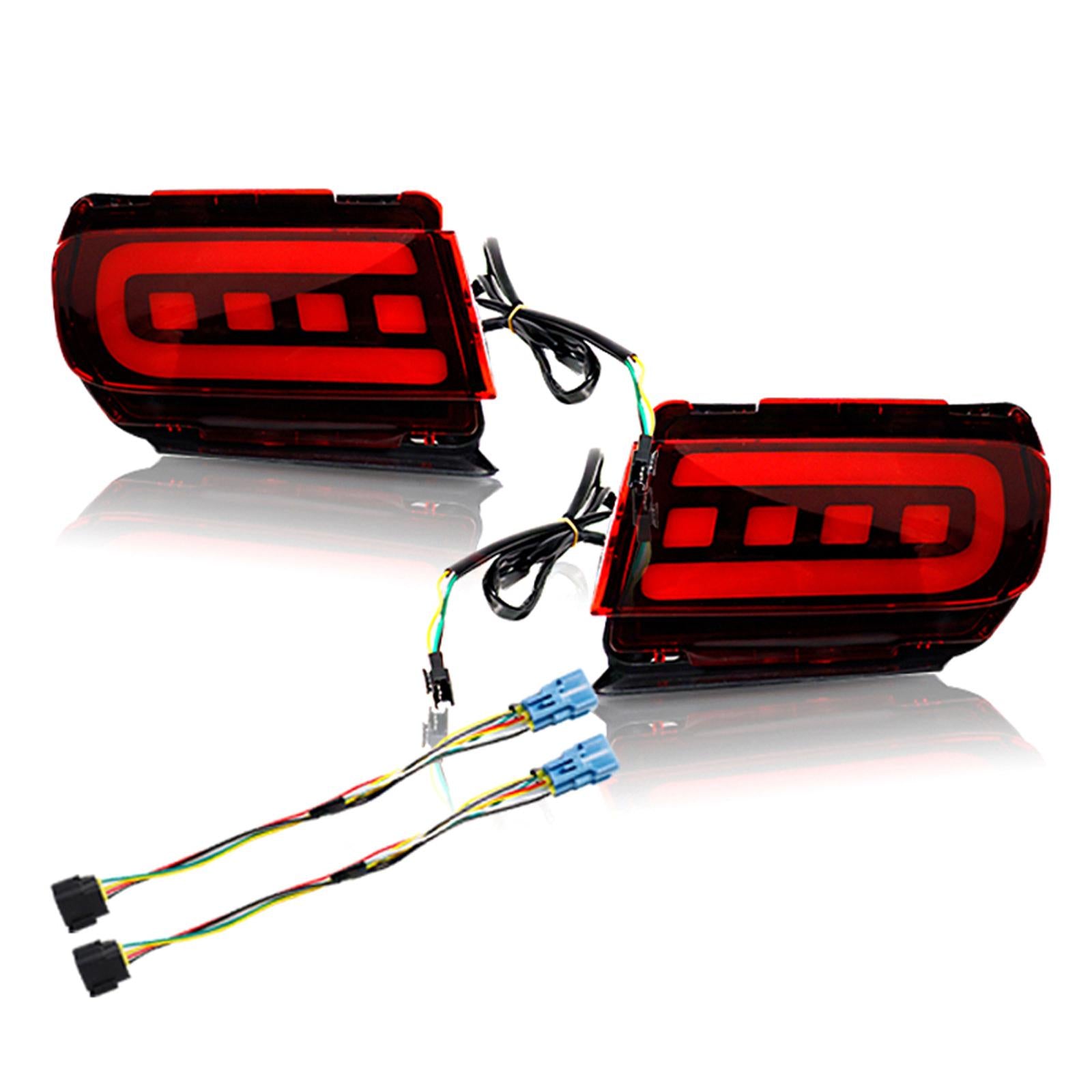 2x LED Bumper Reflector Lights Fit for Toyota Land Cruiser Prado 150 Red