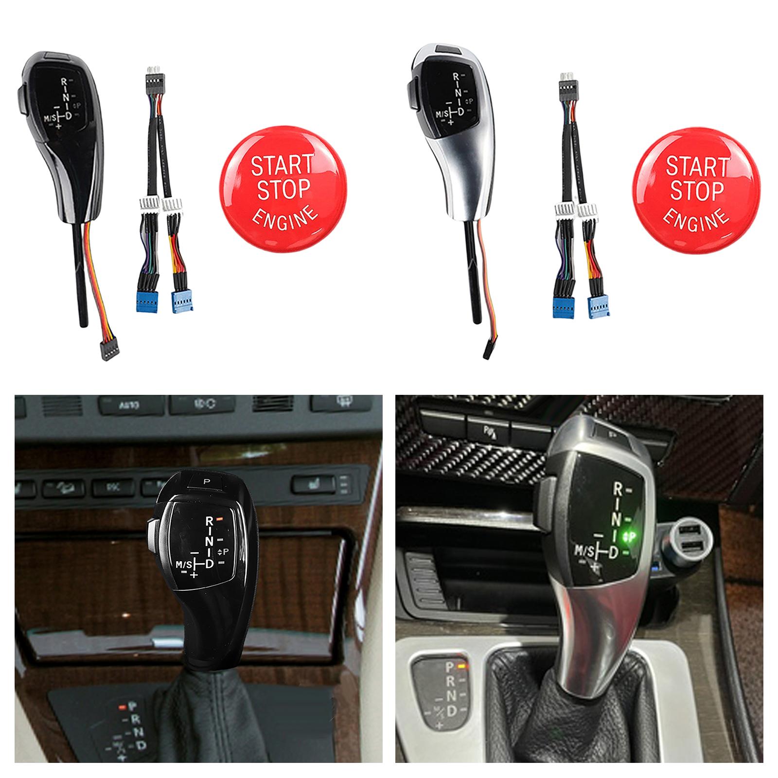 Vehicle LED Automatic Gear Shift Knob for X3 E83 Professional Black