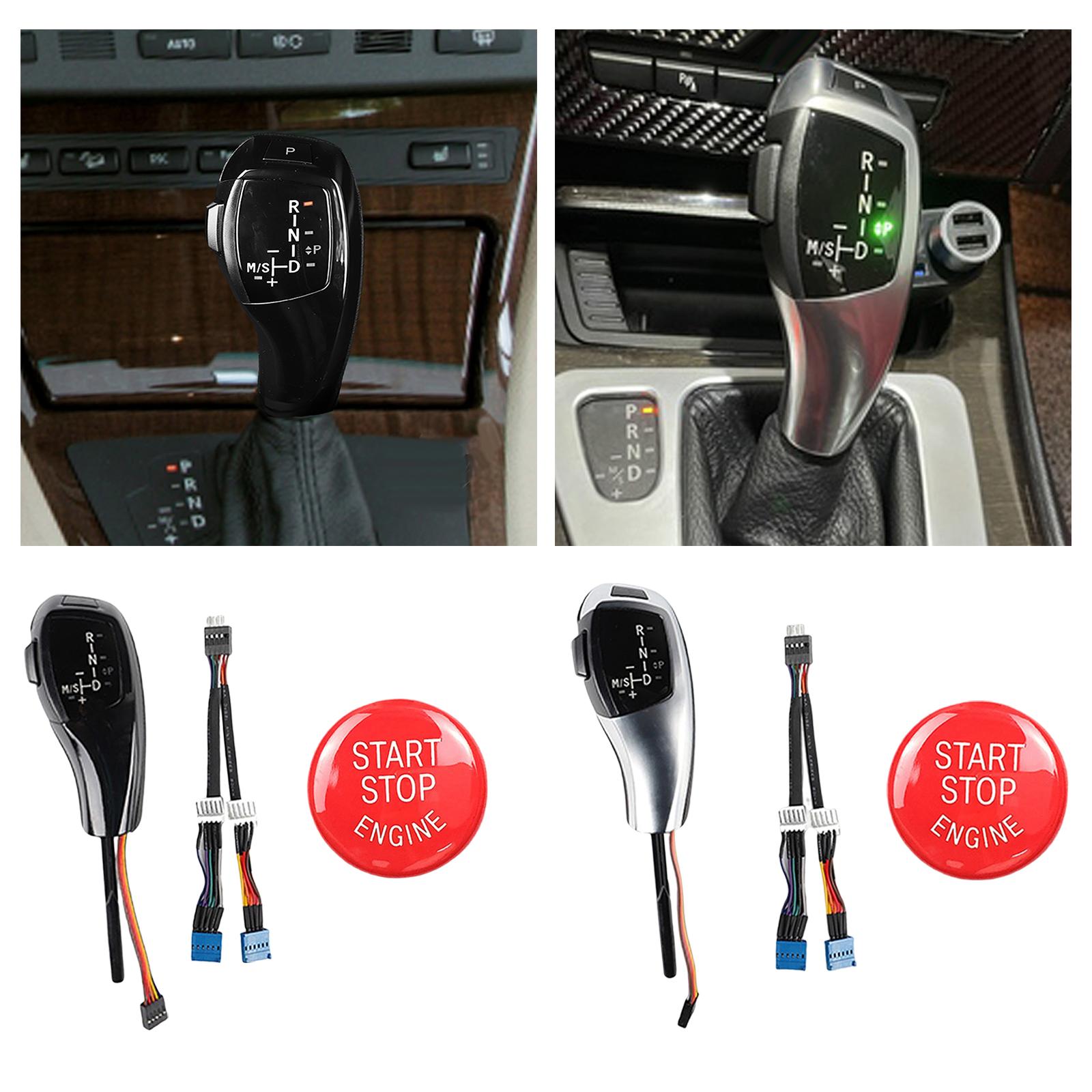 Vehicle LED Automatic Gear Shift Knob for X3 E83 Professional Black