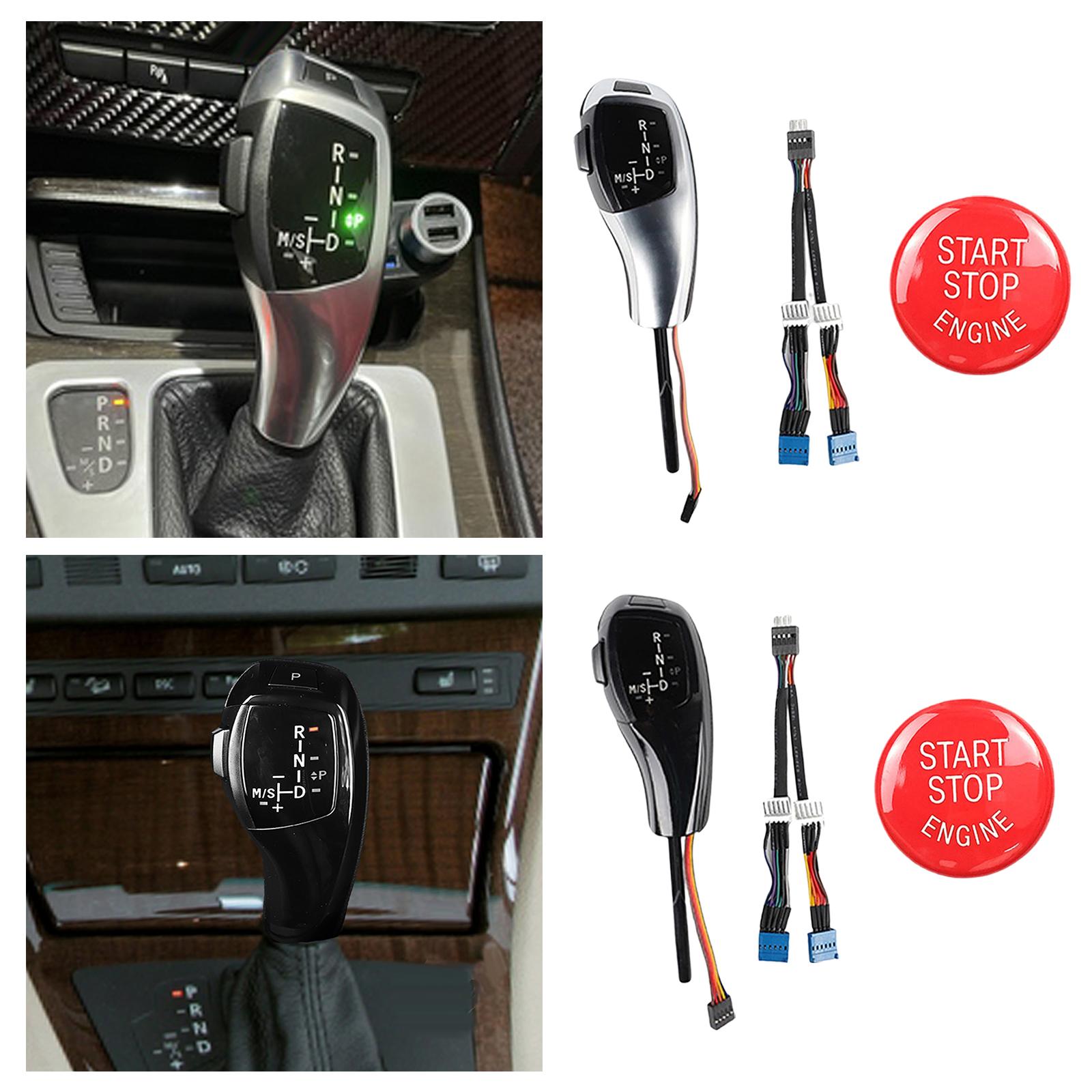 Vehicle LED Automatic Gear Shift Knob for X3 E83 Professional Black