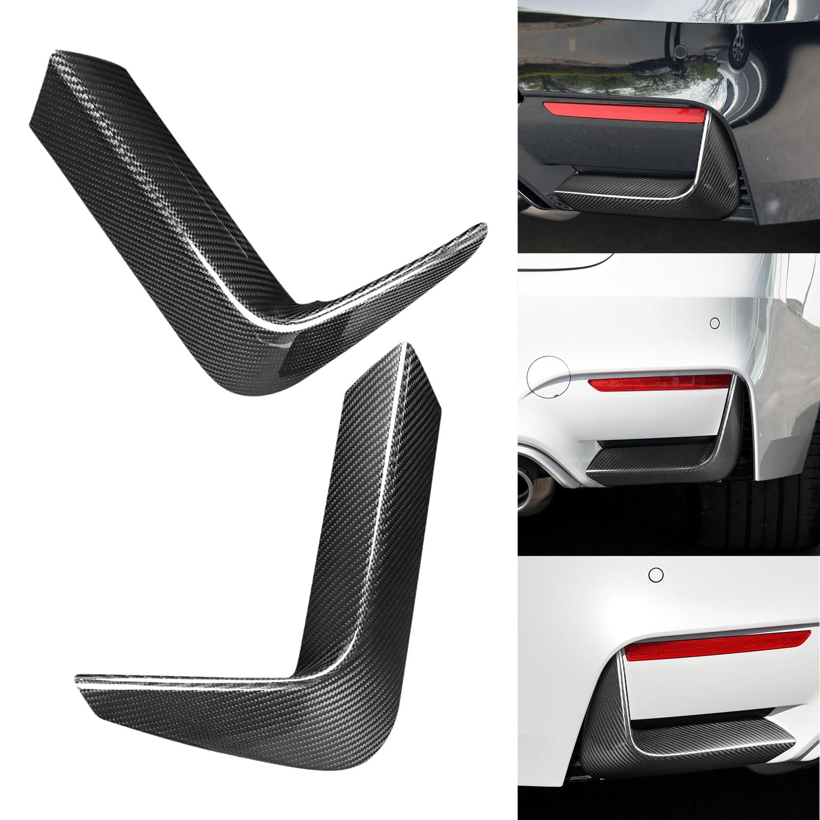 Car Rear Bumper Corner Valance Covers for F80 M3 F82 F83 M4 15-20