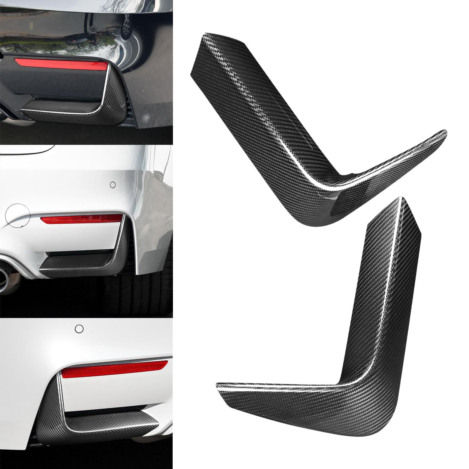 Car Rear Bumper Corner Valance Covers for F80 M3 F82 F83 M4 15-20