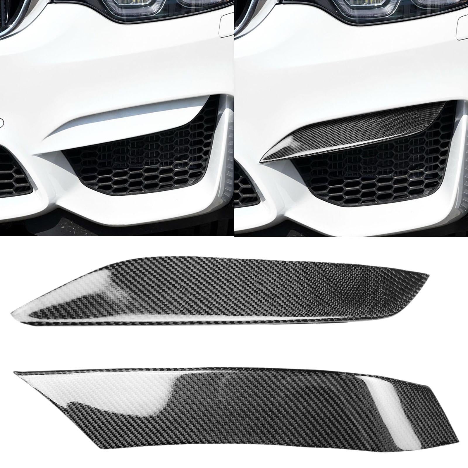 2Pcs Front Bumpers Air Vent Lid Covers Trim Replaces for F80 M3 Durable