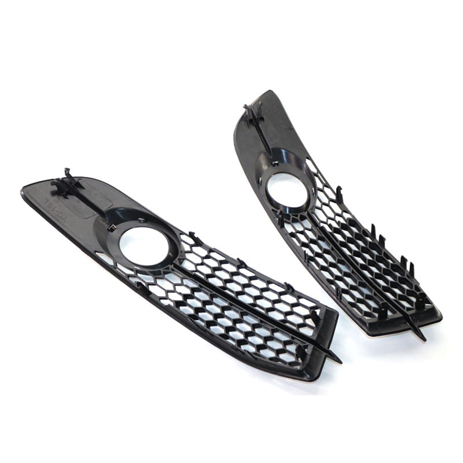 2Pcs Fog Light Cover Grilles for Audi A6 C6 S-Line Facelifted 08-11 Argent 