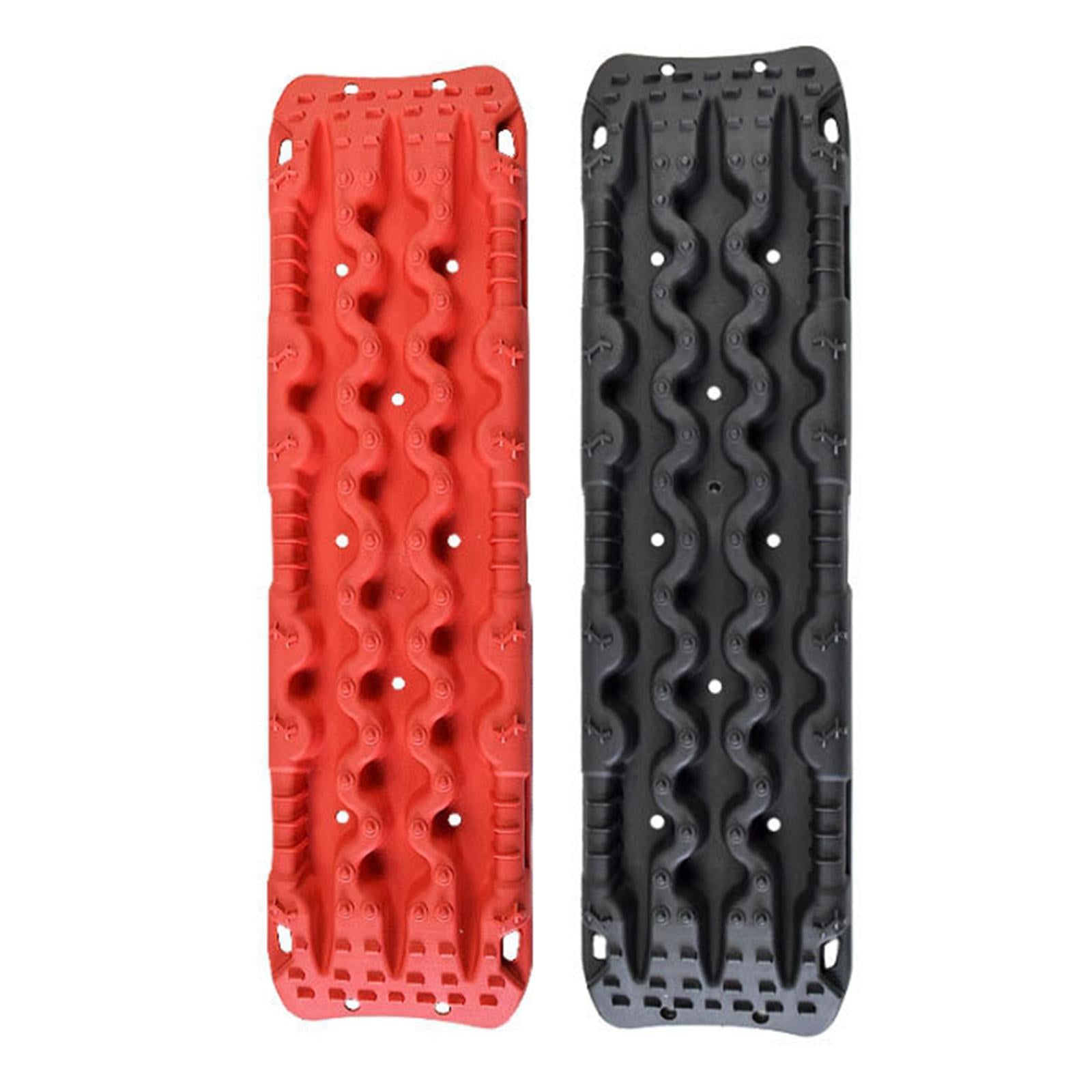 Traction Boards Traction Aid Tire Ladder for Automobile Motorcycle red