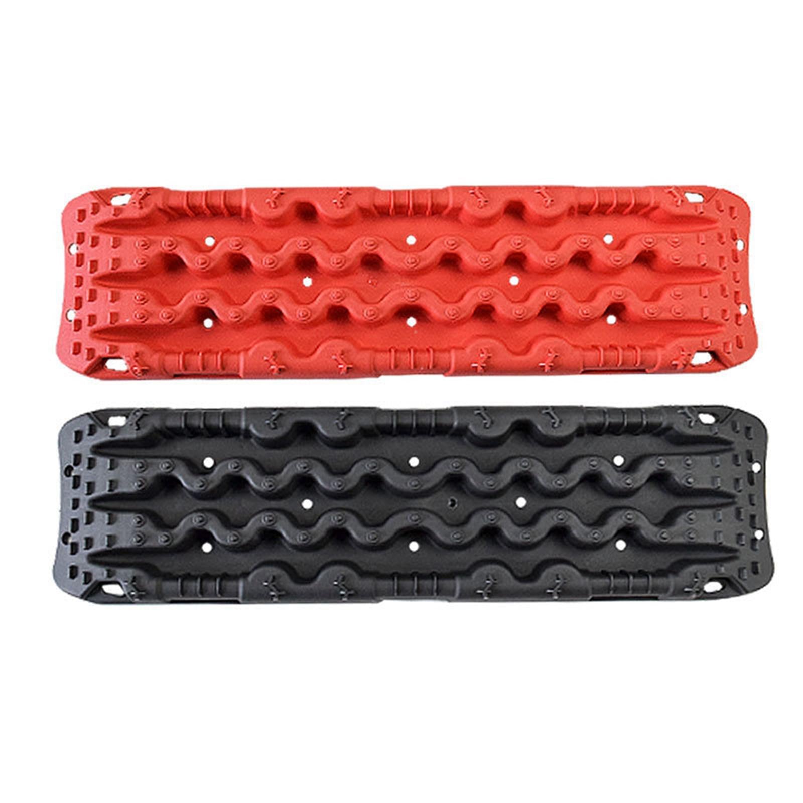 Traction Boards Traction Aid Tire Ladder for Automobile Motorcycle red