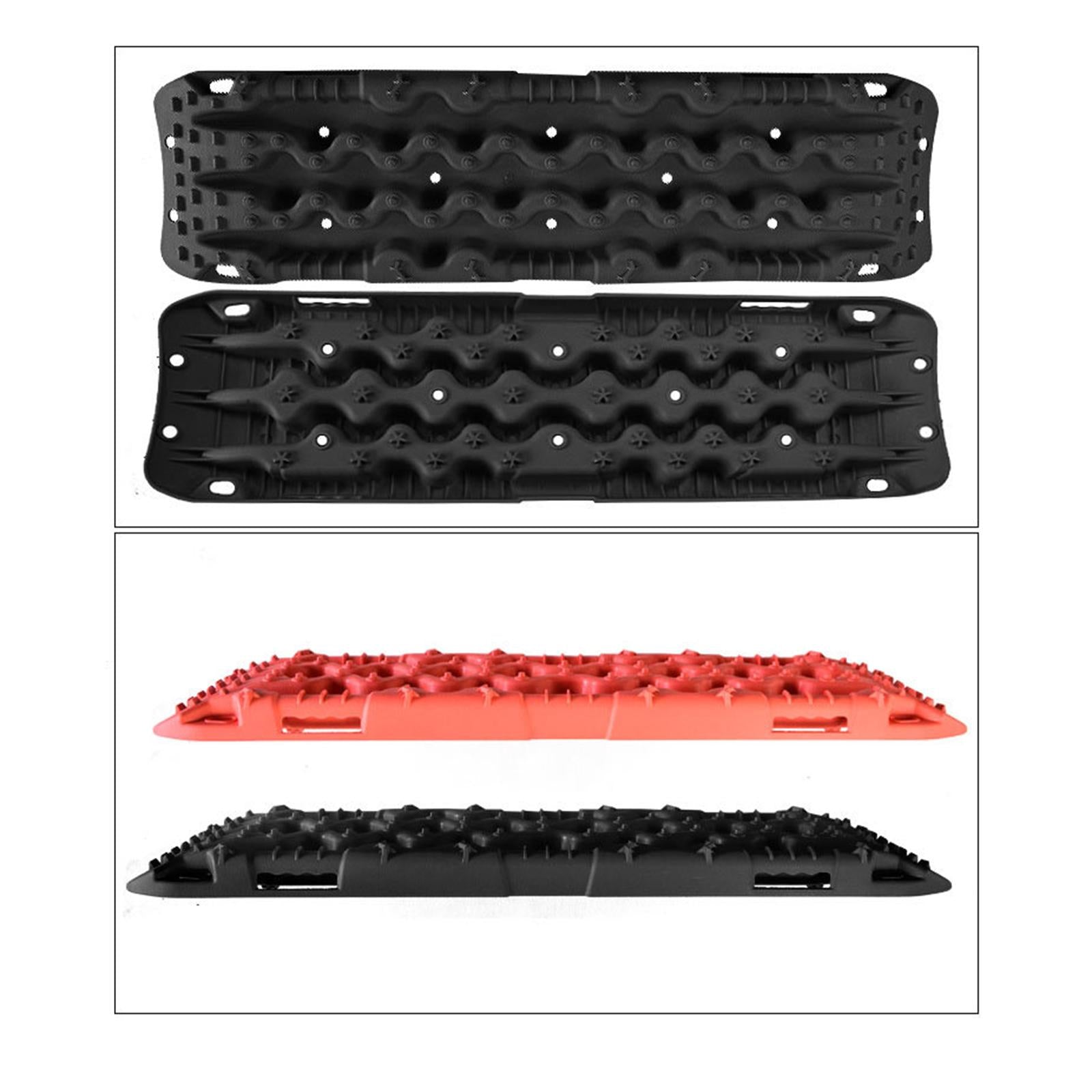 Traction Boards Traction Aid Tire Ladder for Automobile Motorcycle red