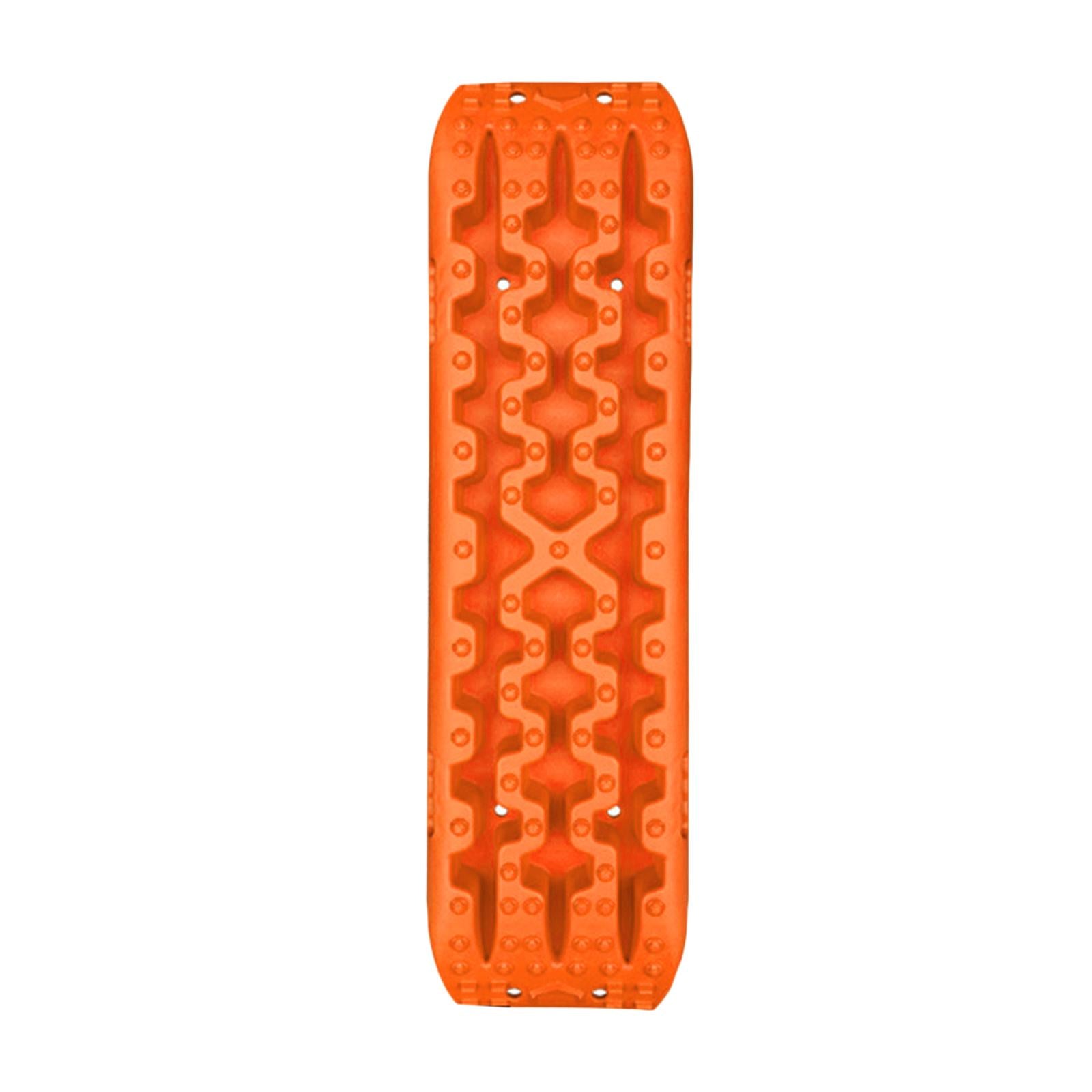 Vehicle Recovery Track Snow Sand Non Slip for Soft Ground Terrains Orange