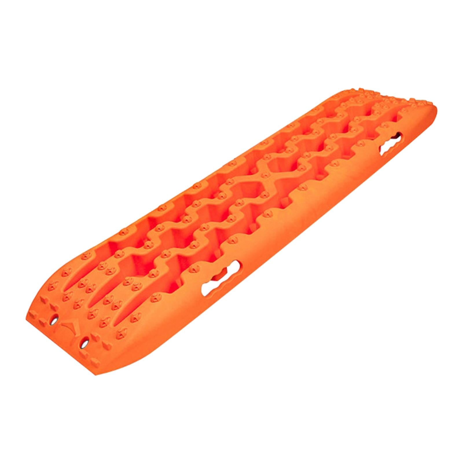 Vehicle Recovery Track Snow Sand Non Slip for Soft Ground Terrains Orange