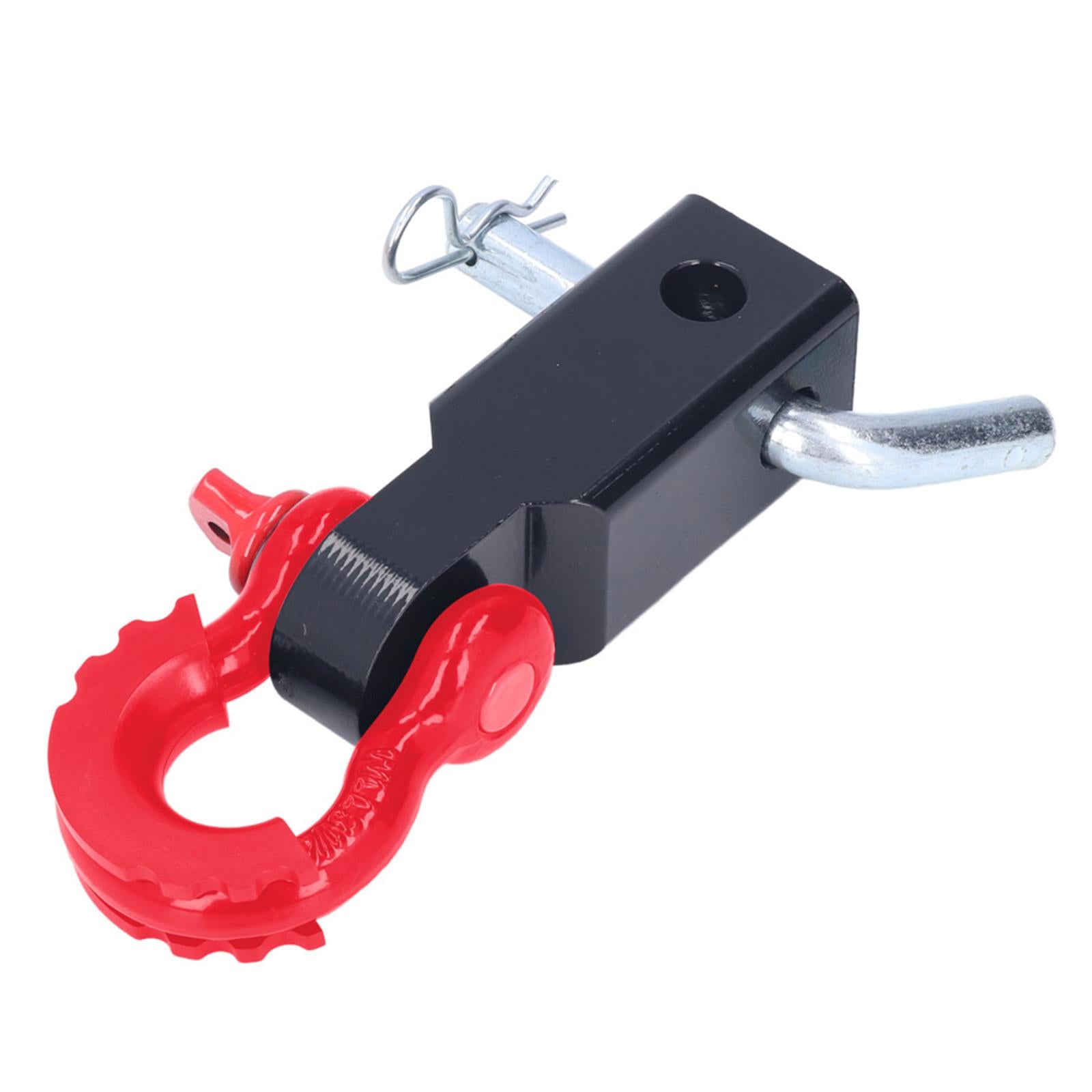 Shackle Hitch Receiver Durable Spare with Hitch Pin for Trailer SUV Car Red