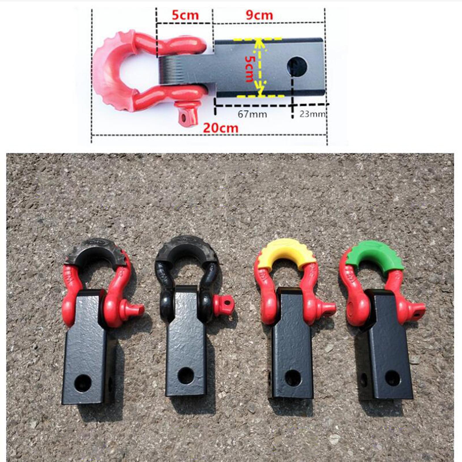 Shackle Hitch Receiver Durable Spare with Hitch Pin for Trailer SUV Car Red