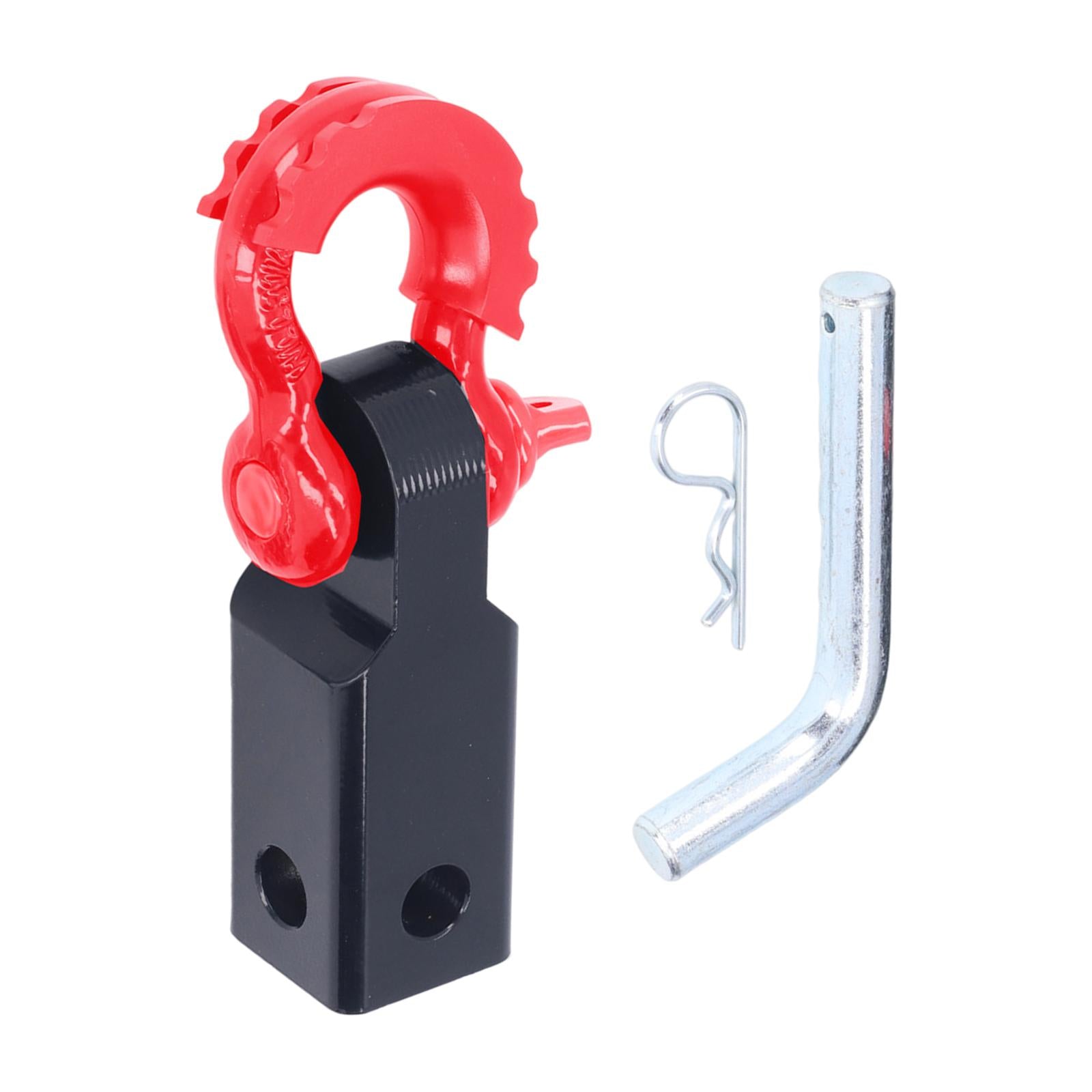 Shackle Hitch Receiver Durable Spare with Hitch Pin for Trailer SUV Car Red