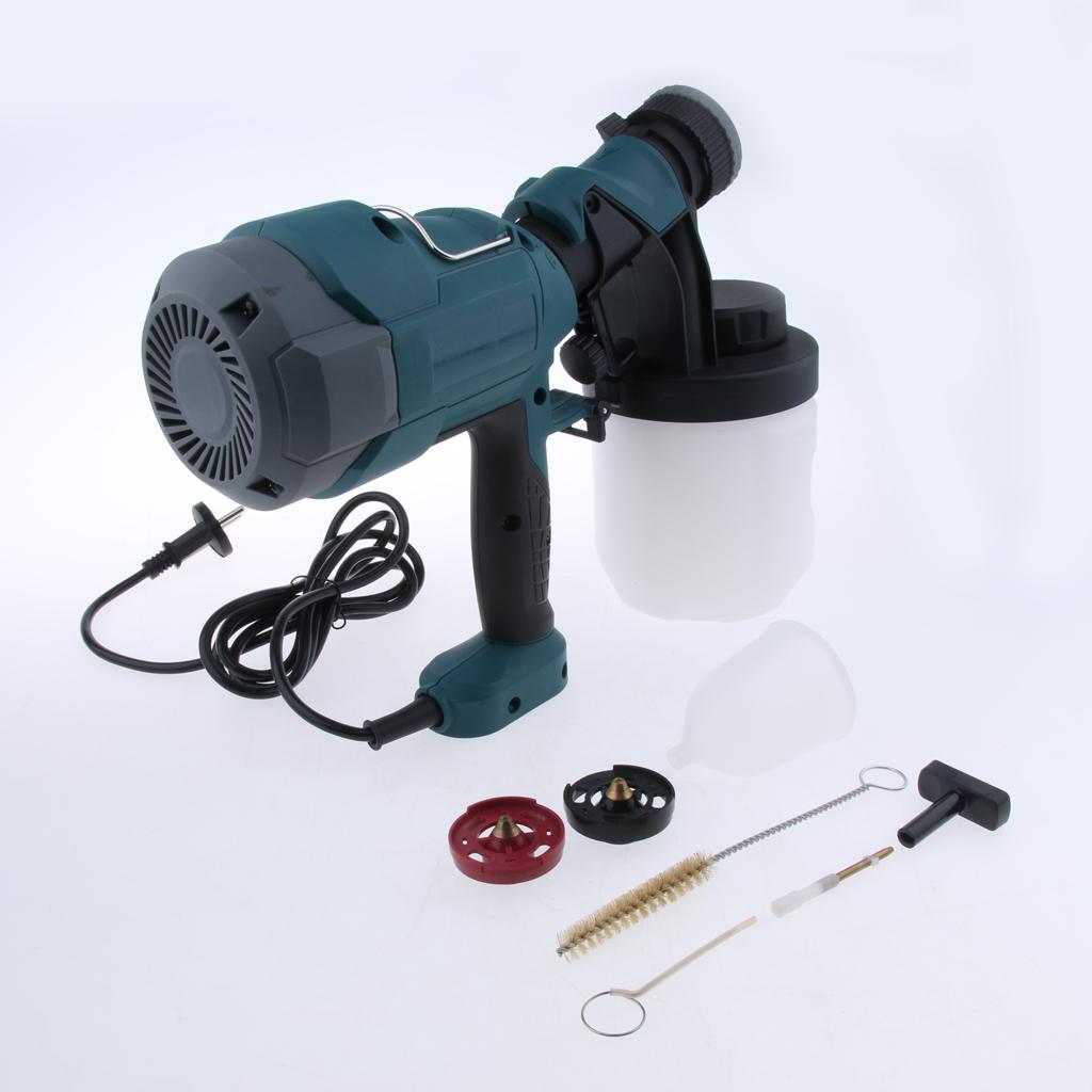 650W Electric Paint Spray Gun Fence Airless Sprayer Painting Tool EU Plug