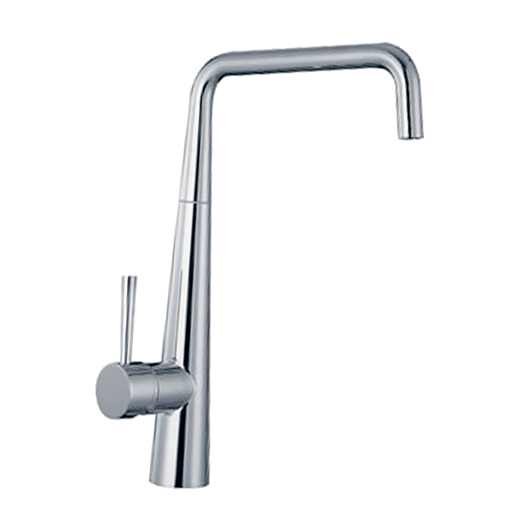 Home Kitchen Single Handle Sink Faucet High Arc Deck Mounted Water Mixer Tap