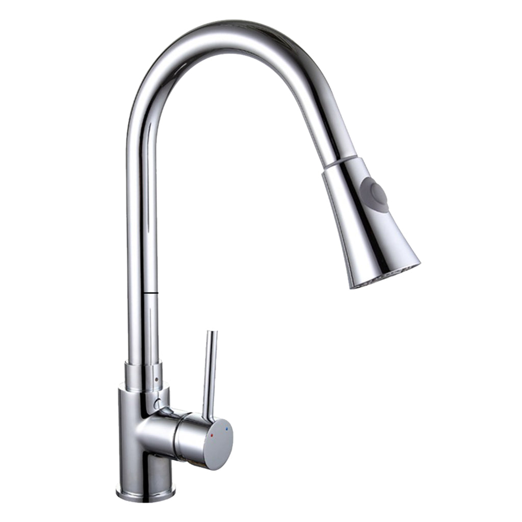 Single Handle Pull Out Kitchen Faucet with Sprayer #3 Bright Pattern