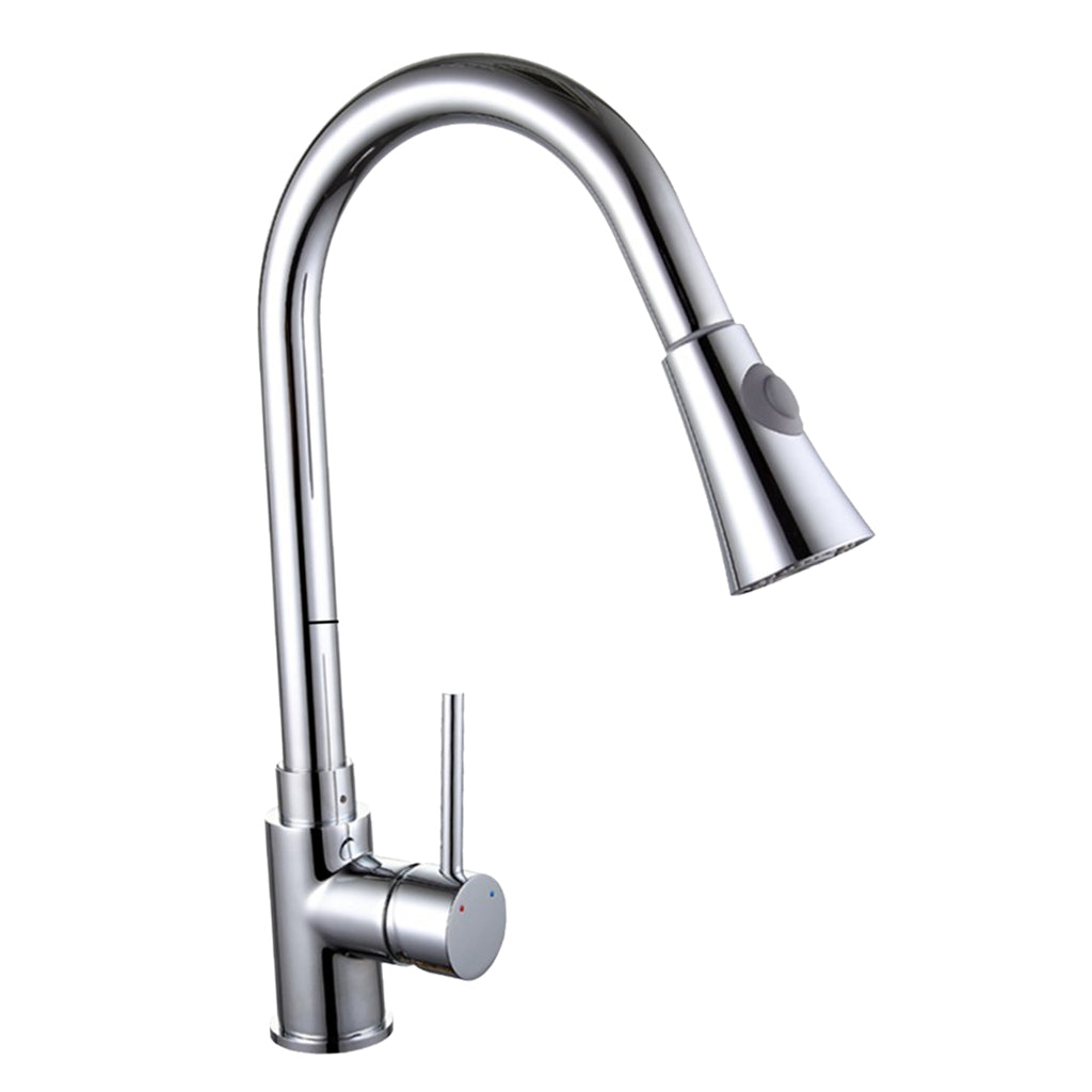 Single Handle Pull Out Kitchen Faucet with Sprayer #3 Bright Pattern