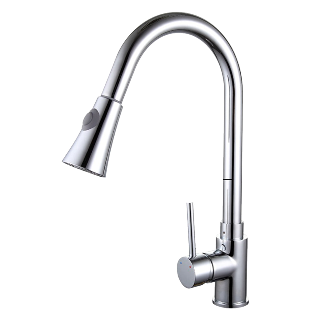 Single Handle Pull Out Kitchen Faucet with Sprayer #3 Bright Pattern