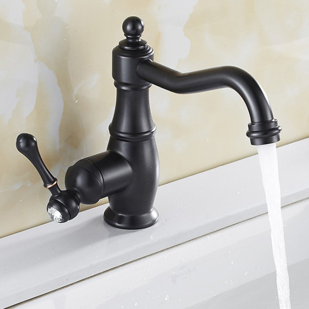 Bathroom Basin Faucet Cold and Hot Mixer Tap Single Handle Washbasin Tap