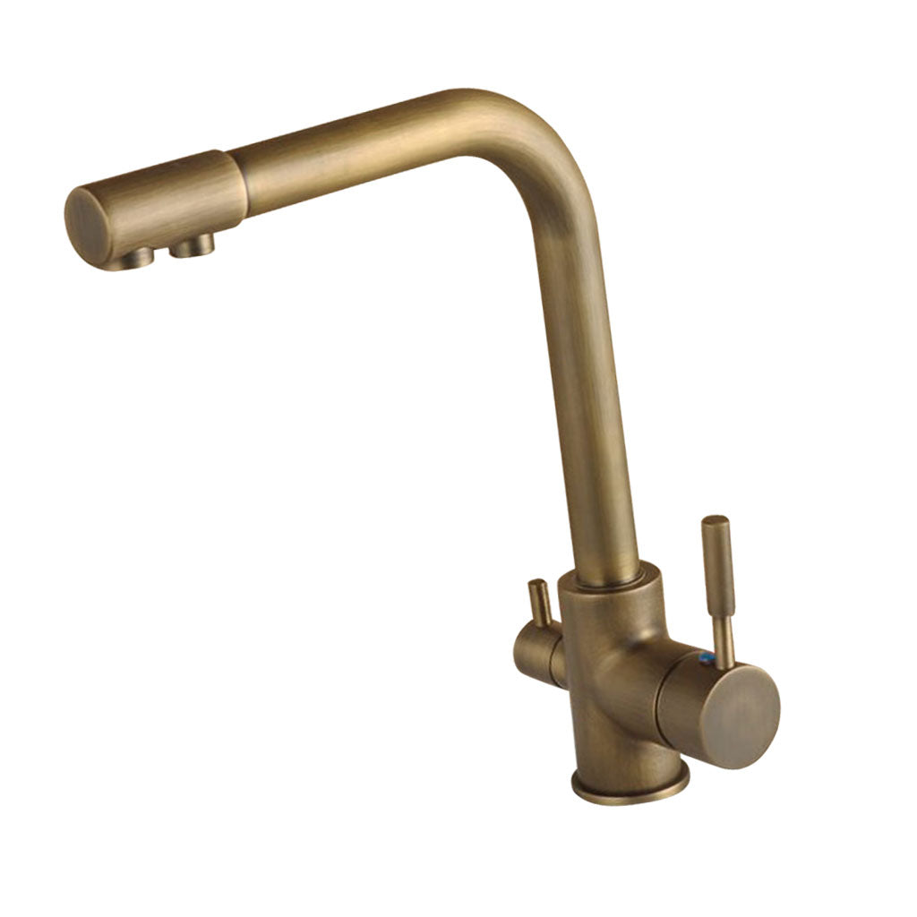 Copper 360 Swivel Faucet Tap Undersink Drinking Water Filter System  No Hose